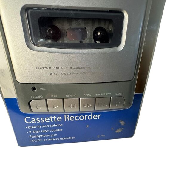 RCA Cassette Recorder RP3503 with Standup Mic & Adapter- New- Sealed - Picture 4 of 11